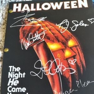 Autographed Halloween Screenplay